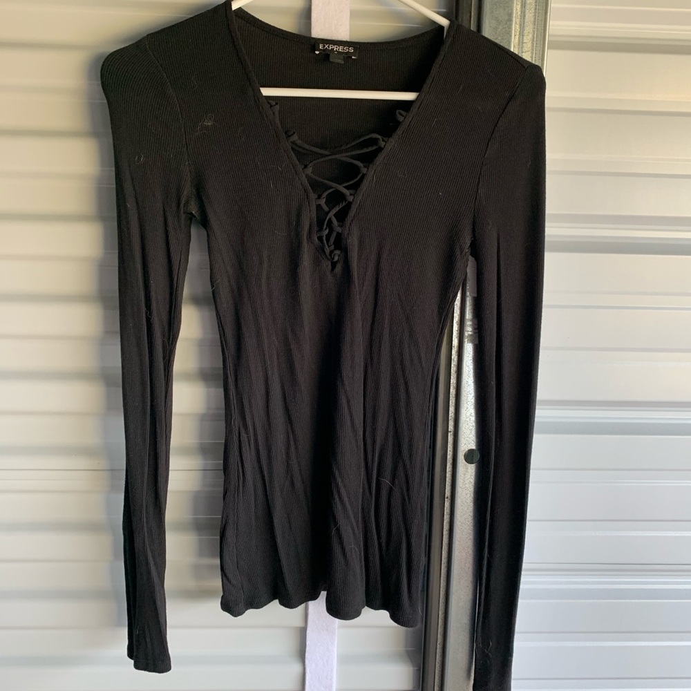 3/$12 Lace up thermal XS